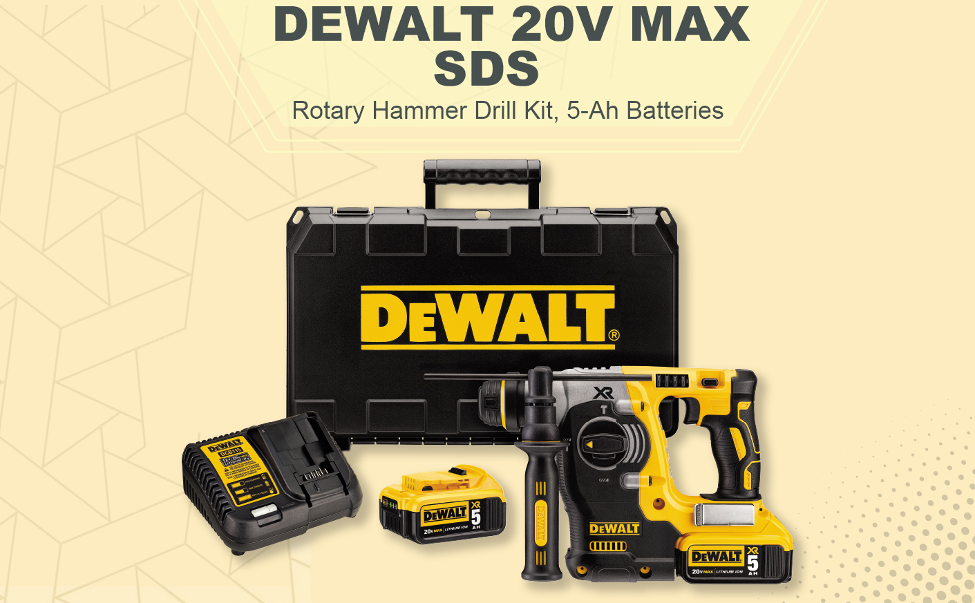 DEWALT 20V MAX SDS (DCH273P2) / QUICK ONE SAFETY
