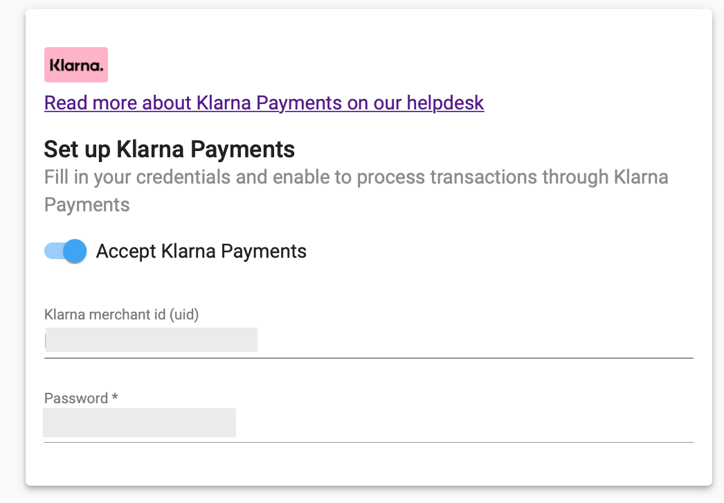Klarna Payments