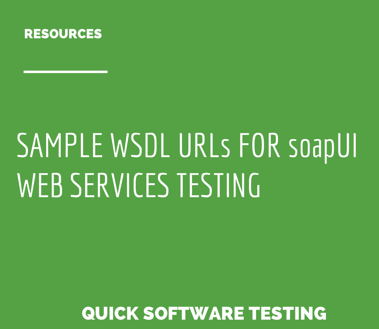 Sample WSDL URLs for soapUI  Services Testing