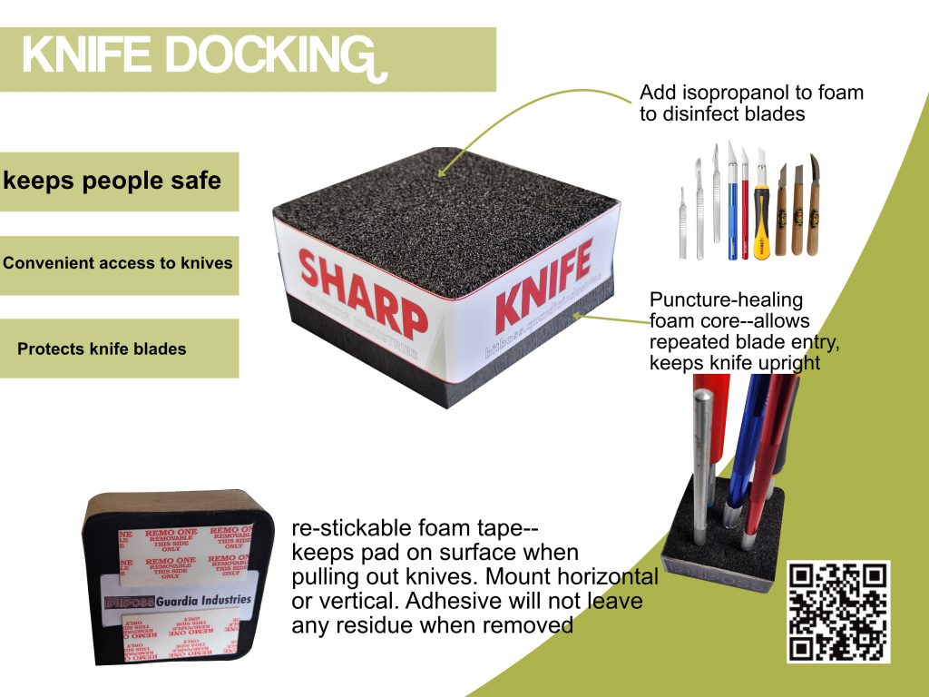 Knife Docking for Scalpels, XACTO Knives Quick Stick Tapes