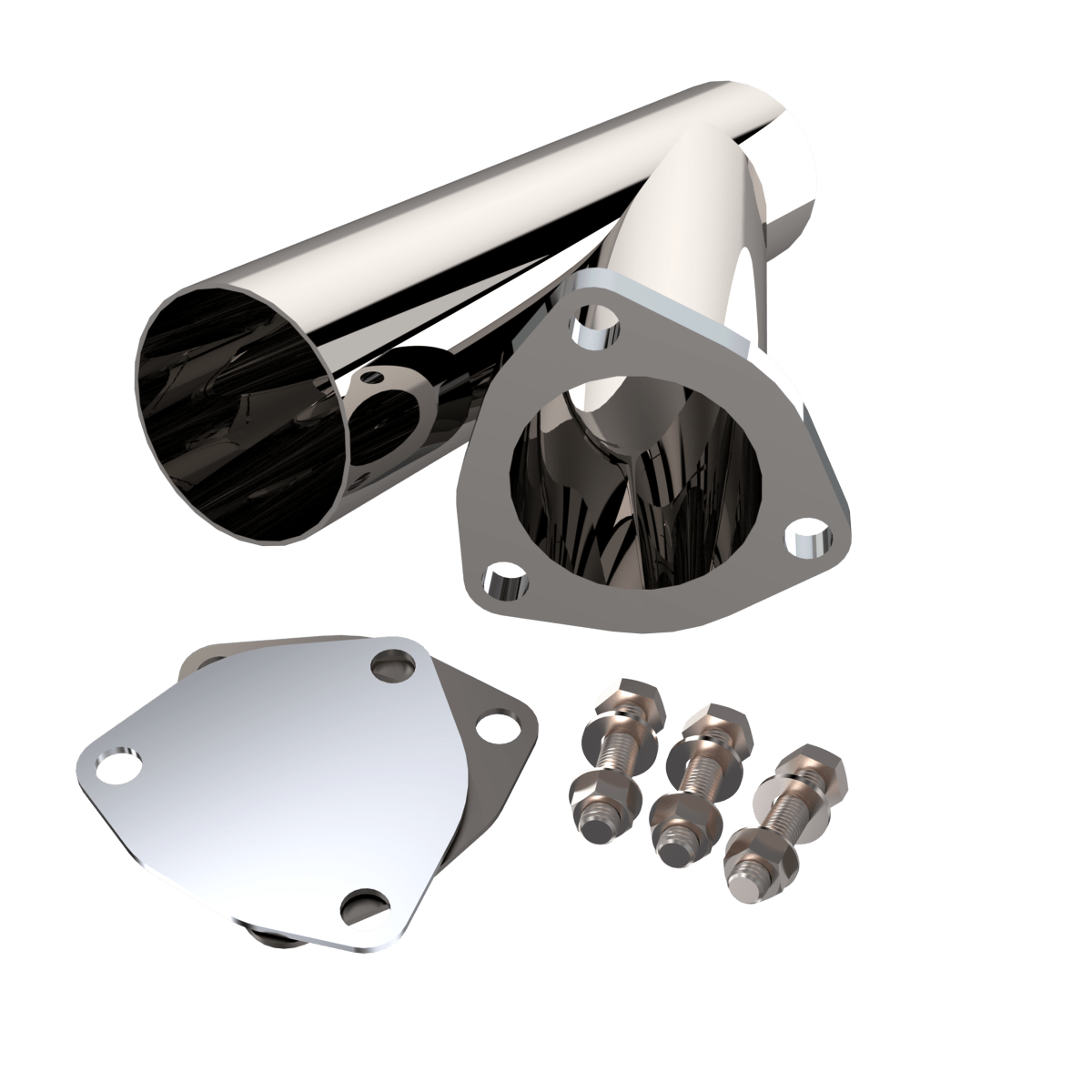 2.50 Inch Stainless Steel QTP Exhaust Cutout