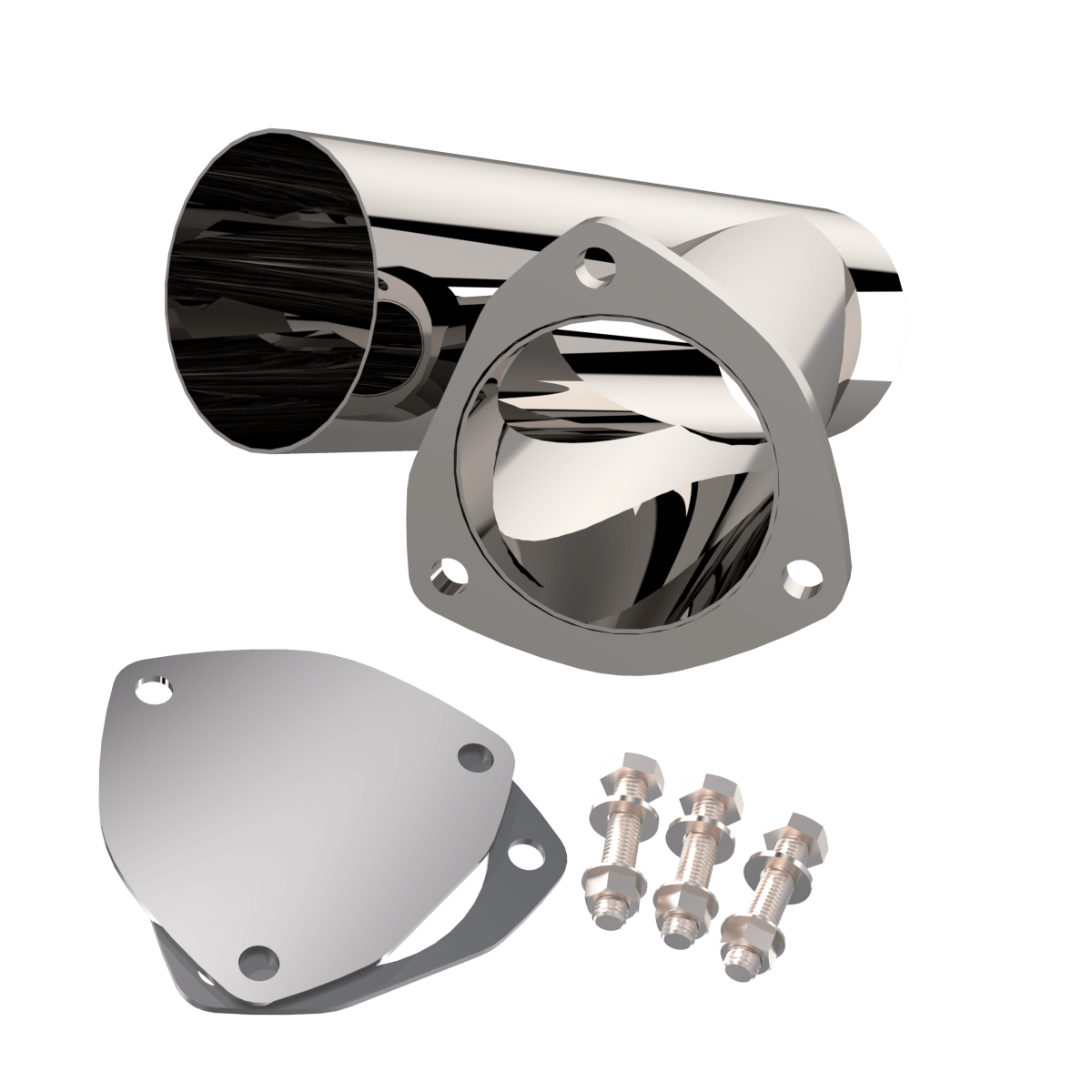 3.50 Inch Stainless Steel QTP Exhaust Cutout