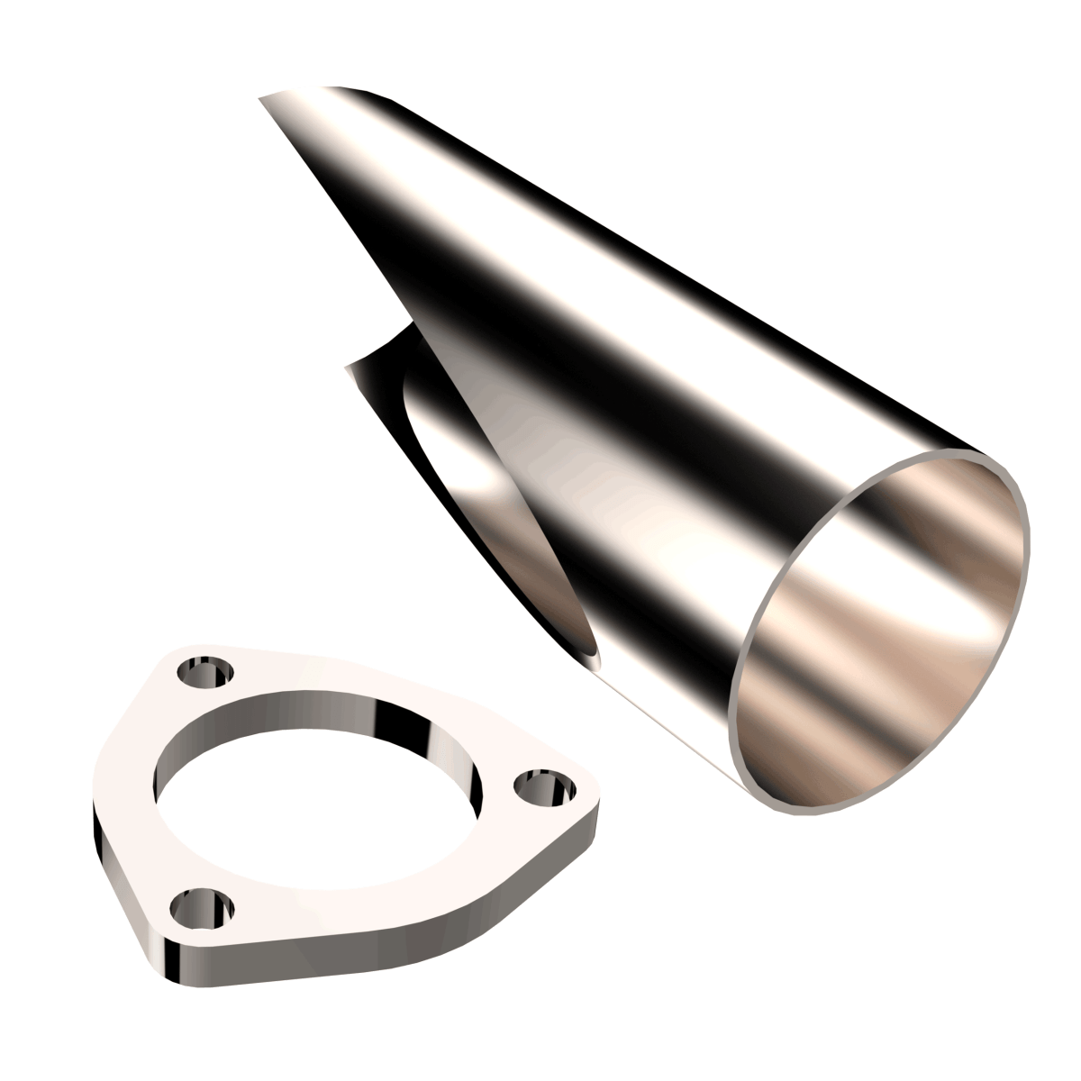 2.50 Inch Stainless Steel QTP DIY Exhaust Cutout Pipe