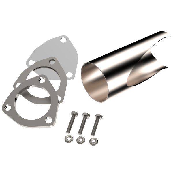 2.25 Inch Stainless Steel QTP DIY Exhaust Cutout Pipe