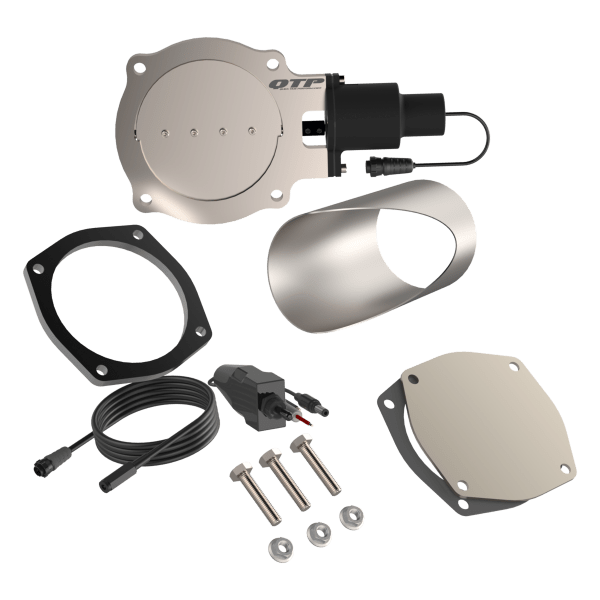 5.00 Inch QTP Electric Exhaust Cutout DIY Combo Kit