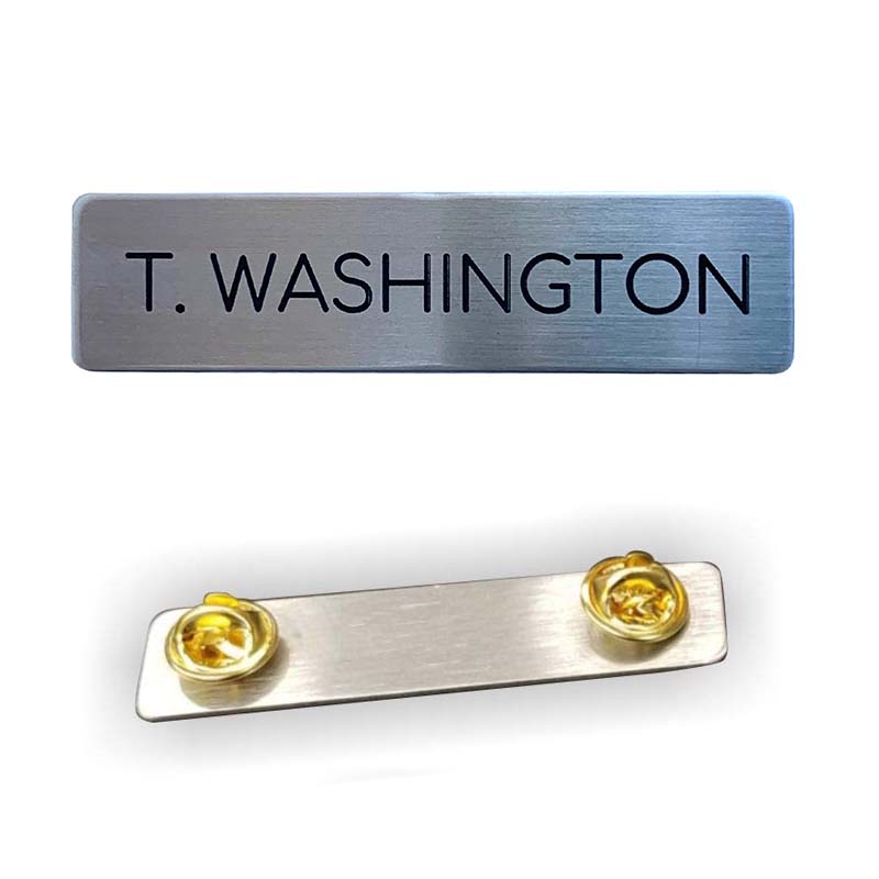 Name Plate Initial and Last Name Quick Uniforms