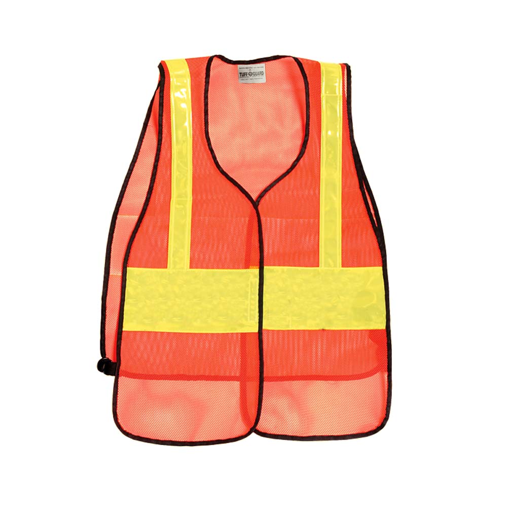 TuffGuard Safety Vest Orange Quick Uniforms