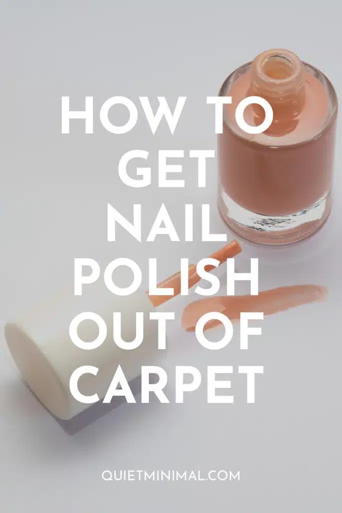 Carpet Savior Effortlessly Remove Nail Polish Stains! Quiet Minimal