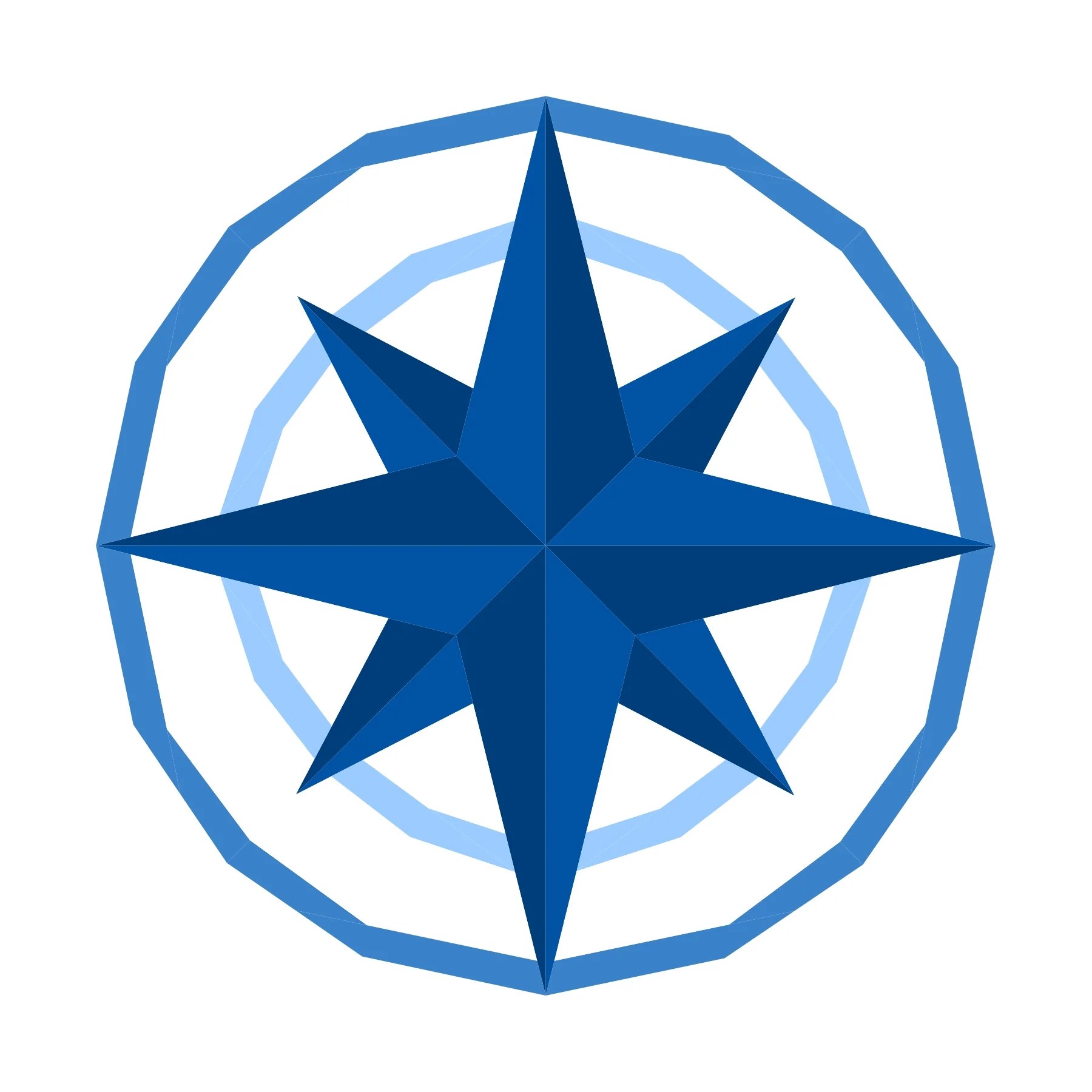 Nautical Mariner's Compass Paper Pieced Pattern Quiet Play Designs