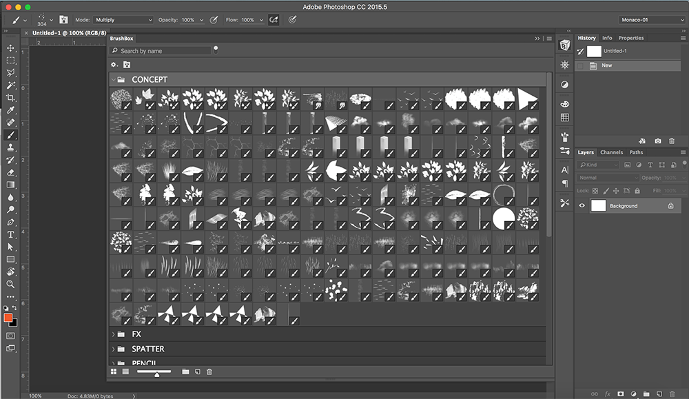 QuietYell™ » BrushBox Plugin to Organize Tools/Brushes