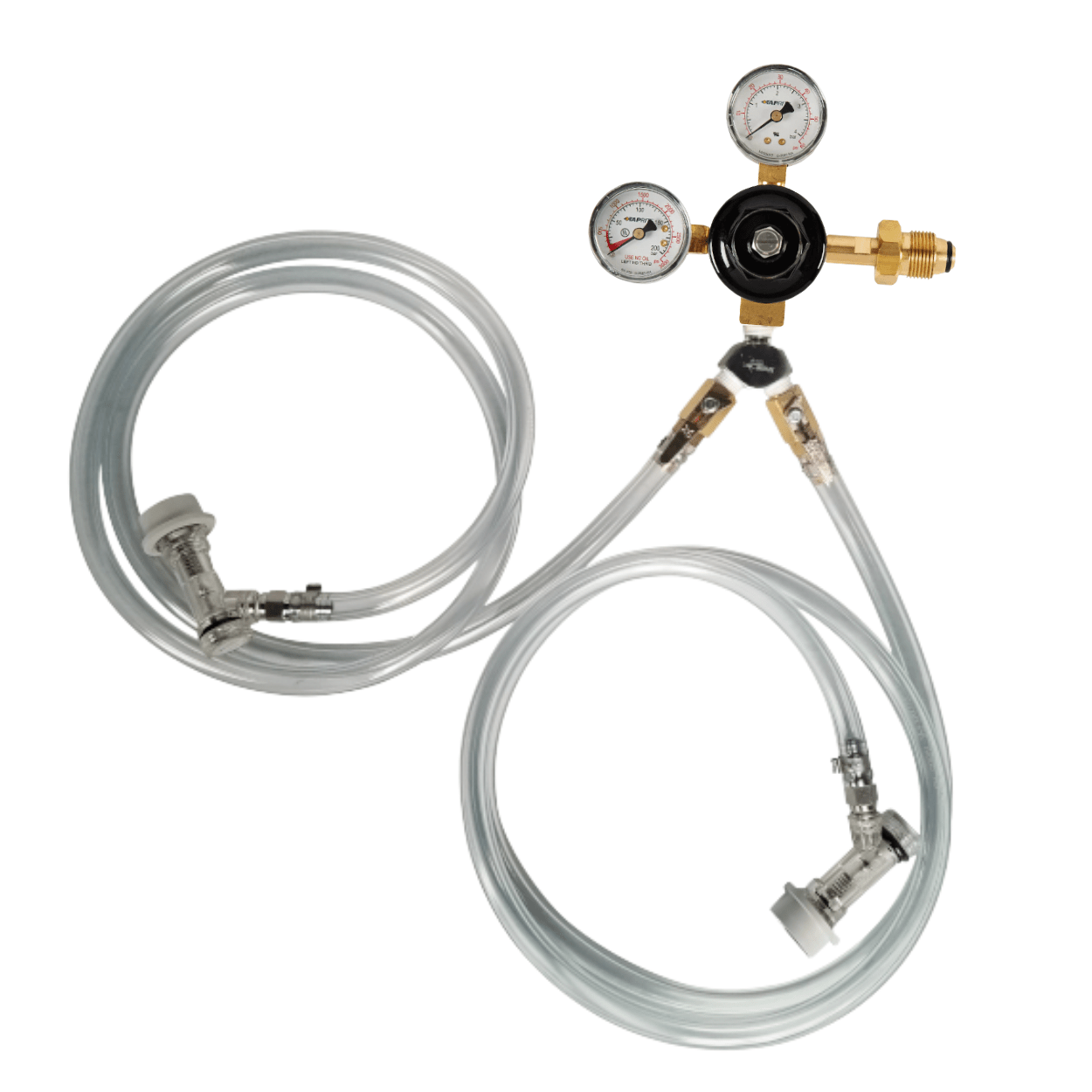 Dual Bulk Gas Ball Lock Assembly w/Taprite Nitrogen Regulator and Check