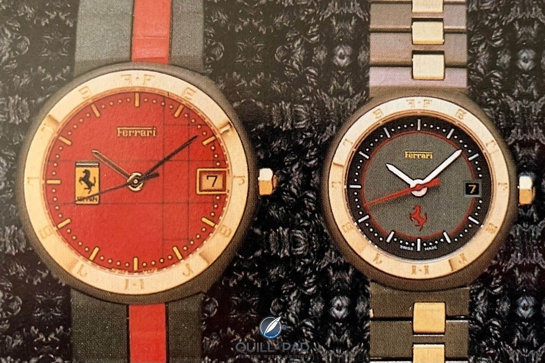 History Of Ferrari Watches The Unlikely Story Behind The Cartier Formula Ferrari Quill Pad