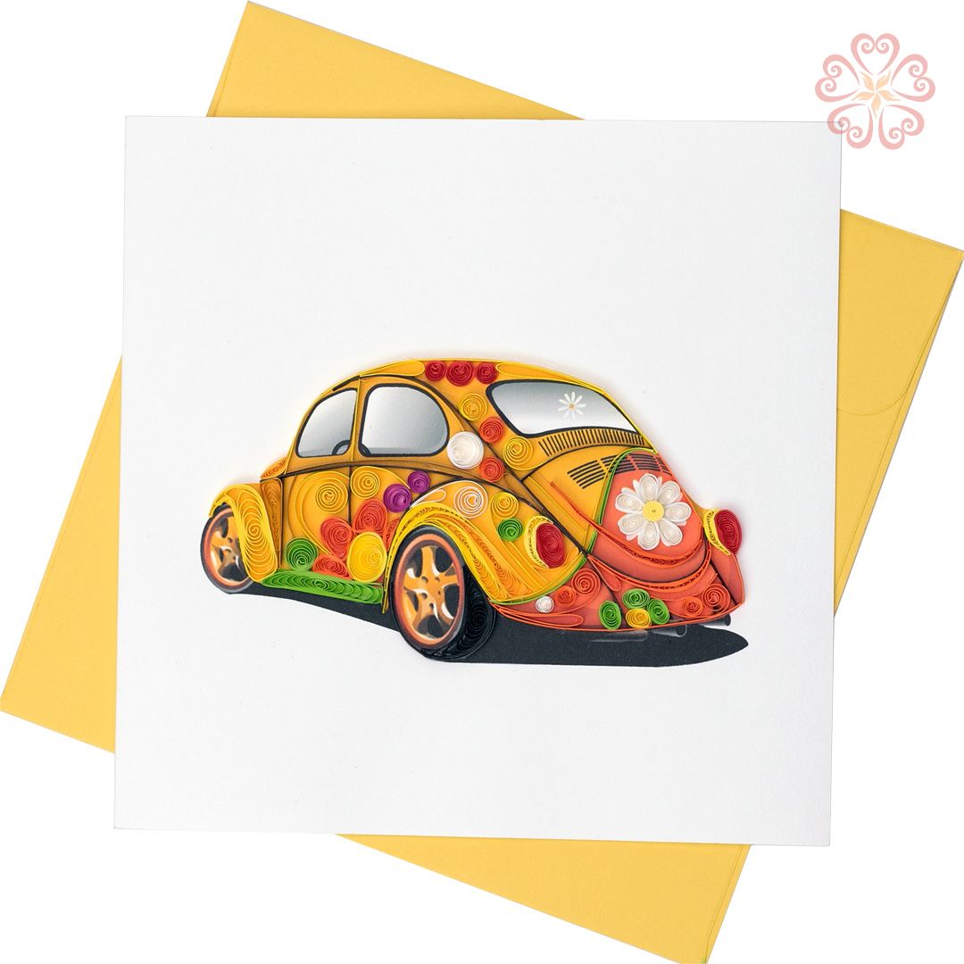 Quilling beetle car Quilling Arts Viet Net