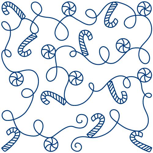 Candy Cane Lane Block 2 Quiltable