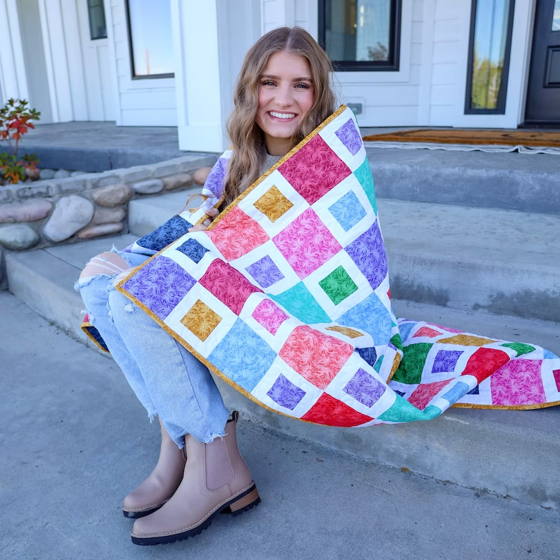 Dreamy Feathers Quilt Kit Everything Included Pre Cut Sew Ready