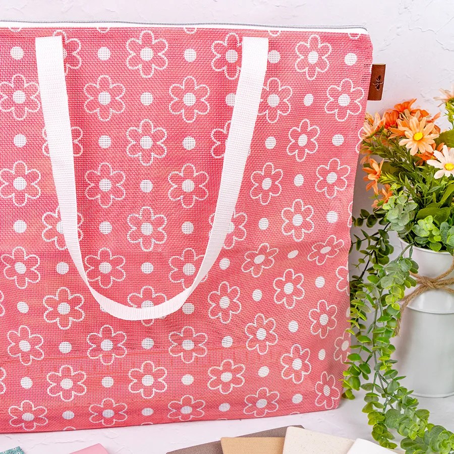 Big Daisy Project Bag Quilted Joy