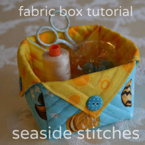 Fabric Boxes For Sewing or Anything Else Quilting Cubby