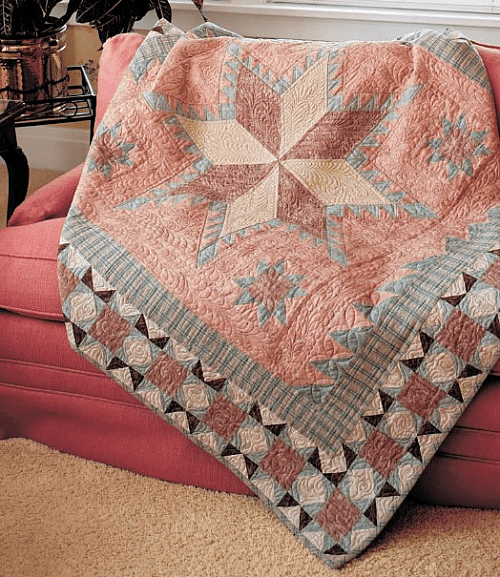 A Beautiful Twist on the Feathered Star Quilting Digest