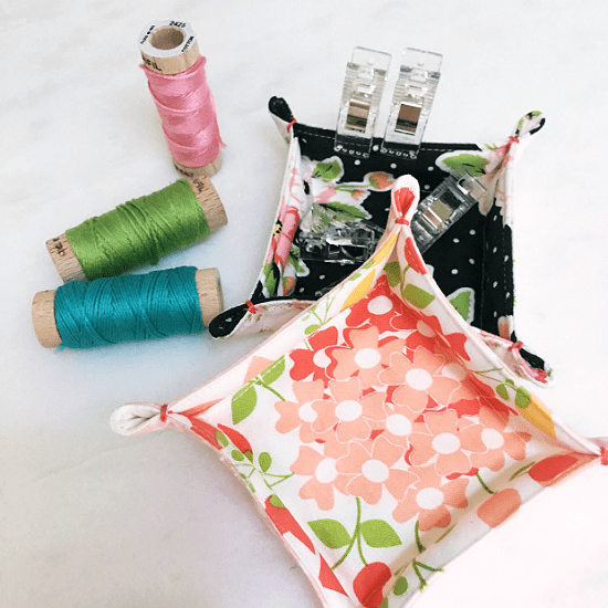 Two Pretty Fabric Trays for Odds and Ends Quilting Digest