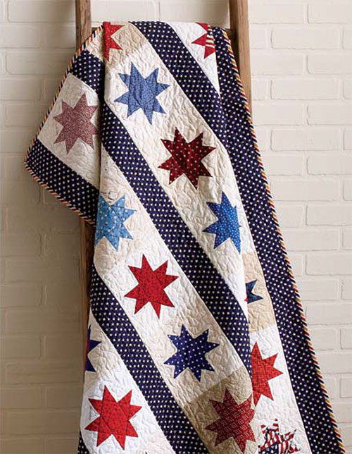 Stars and Stripes Make a Beautiful Quilt Quilting Digest