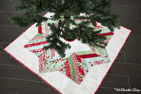 Make a Beautiful Tree Skirt from Jelly Roll Strips Quilting Digest