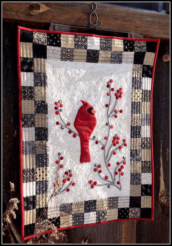 Enjoy This Beautiful Red Bird All Year Long Quilting Digest