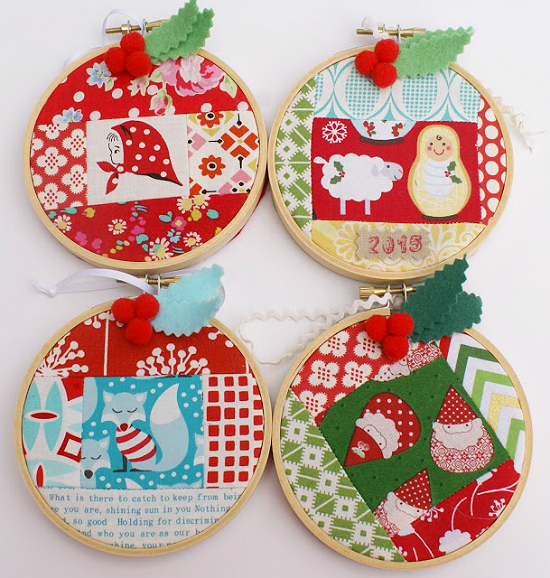 Charming Embroidery Hoop Ornaments Quilting Digest