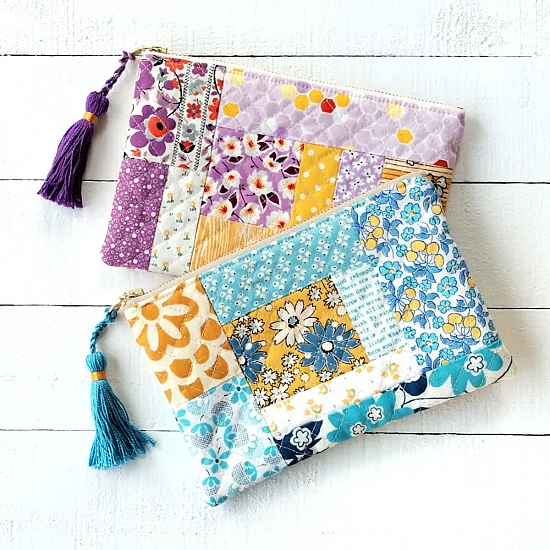Patchwork and Tassels Combine for Pretty Bags Quilting Digest