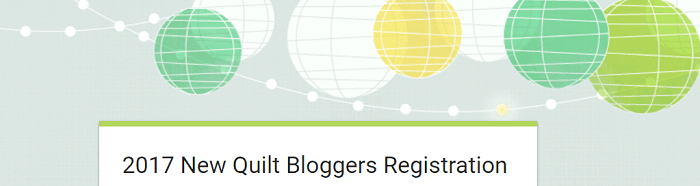 New Quilt Bloggers: This is a great opportunity