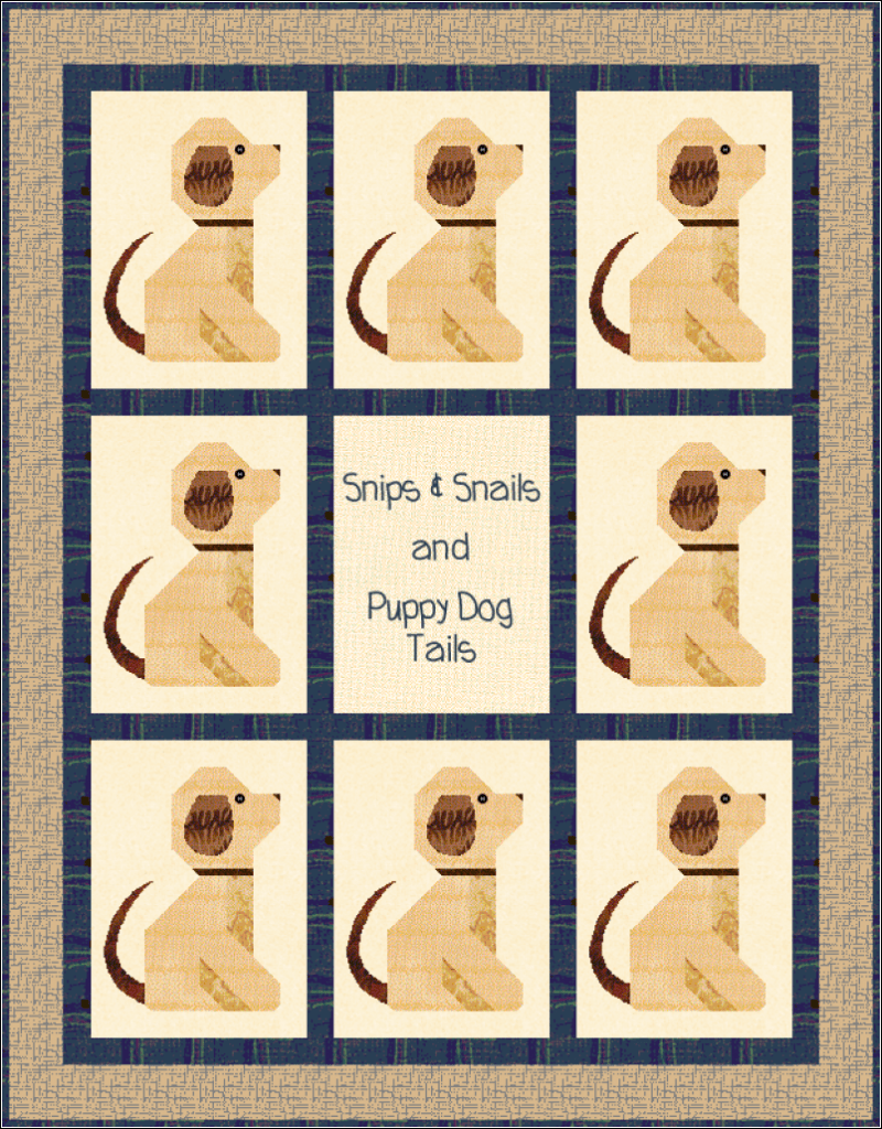 Puppy Dog Tails Boy Baby Quilt Pattern