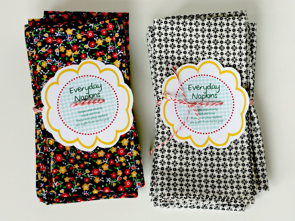 Free Tutorial 9Minute Everyday Napkins by Virginia