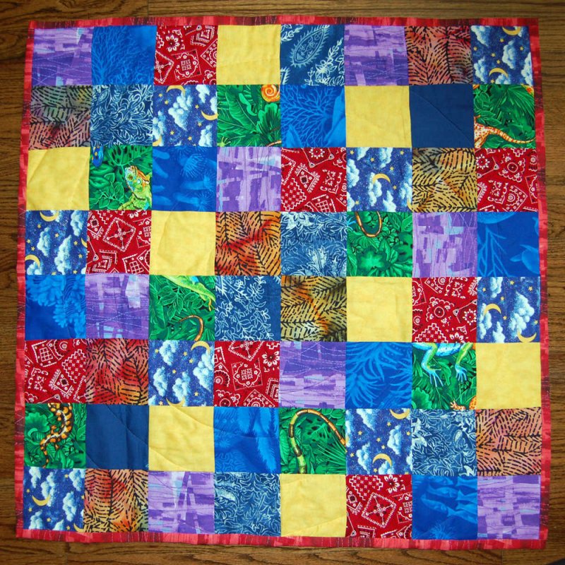 Free Tutorial Tummy Time Baby Quilt