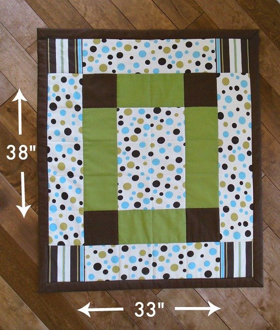 Free Tutorial How to Make a Baby Quilt by So Sew Easy