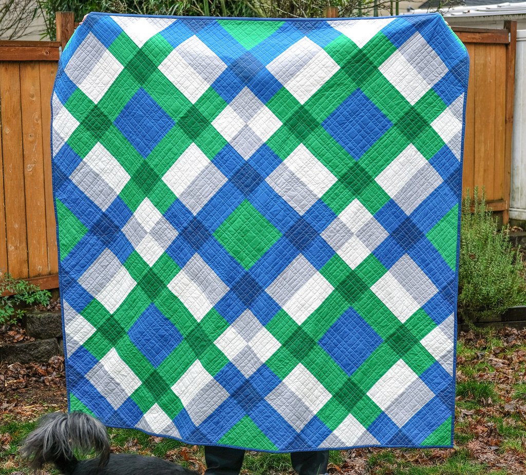 Free Tutorial Giant Block Quilt by Erica Jackman