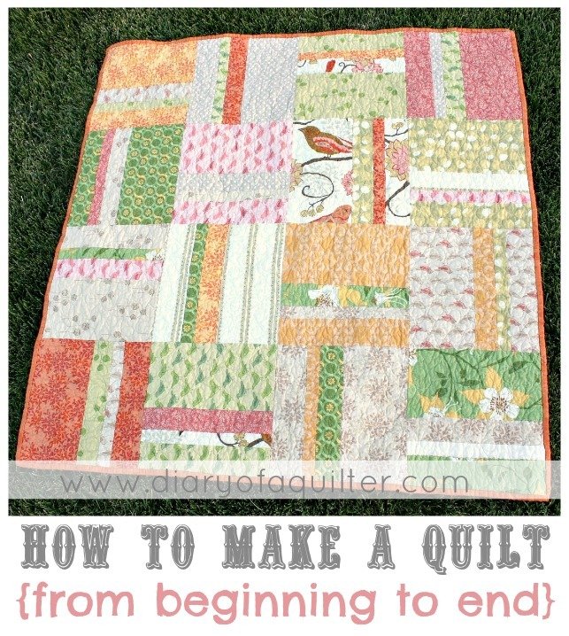 Free Tutorial How to Make a Quilt from Beginning to End by Amy Smart