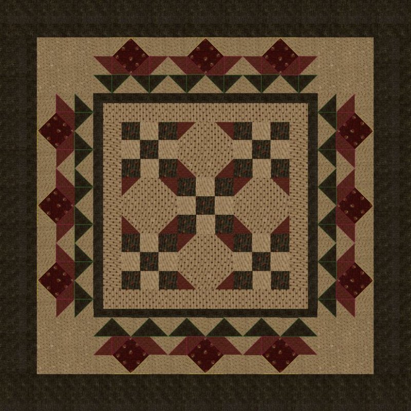 Free Pattern Winter Rose Quilt by Lynne Hagmeier