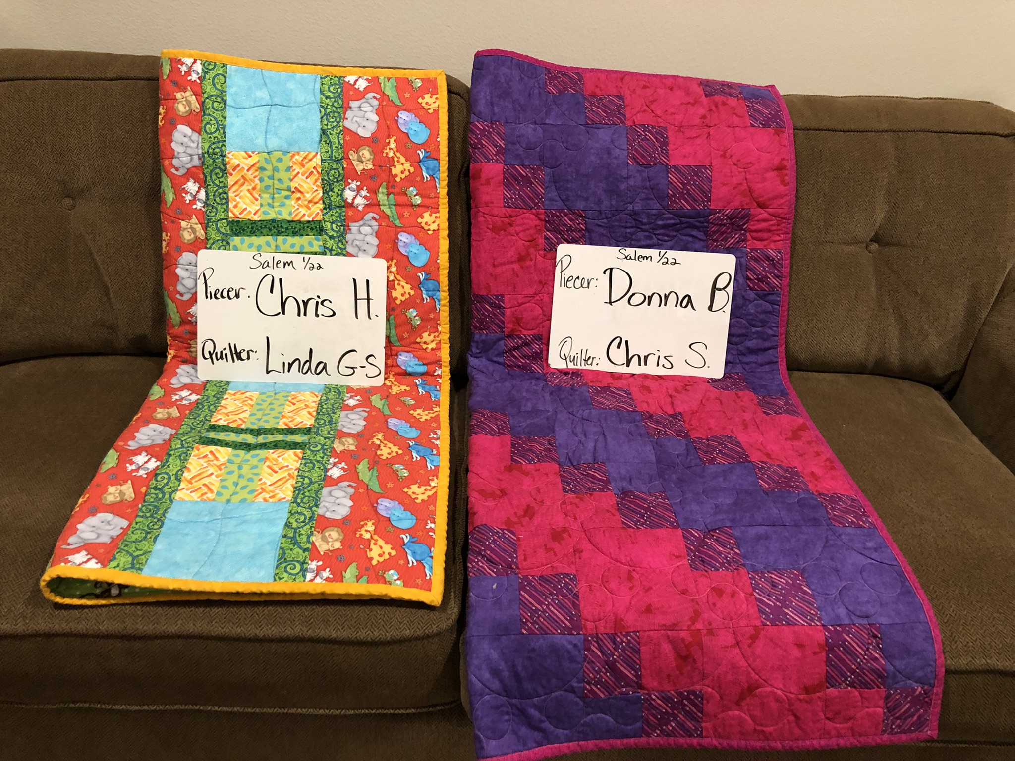 From the Northwest and Beyond Quilts for Afghan Refugees in Salem OR