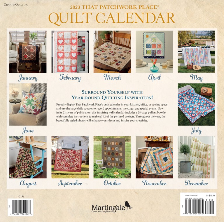 quilt calendar 2023 Quilt Calendar 2023 by QuiltWerkstatt