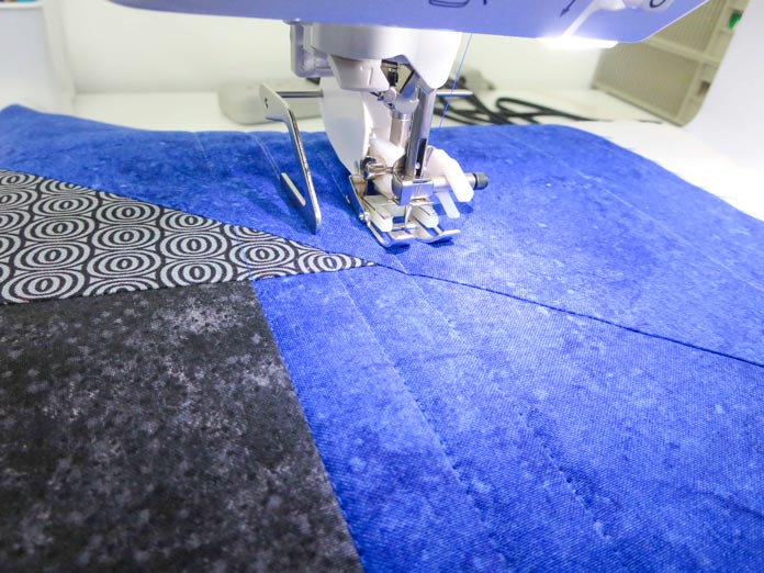 Quilting straight lines is easy with the right tools on the Brother