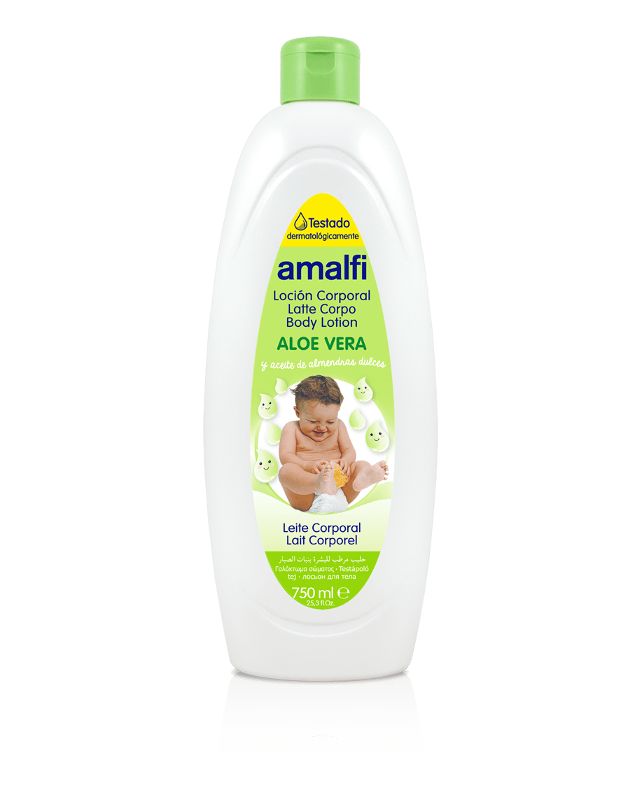 Aloe vera and sweet almond oil baby body lotion Quimi Romar