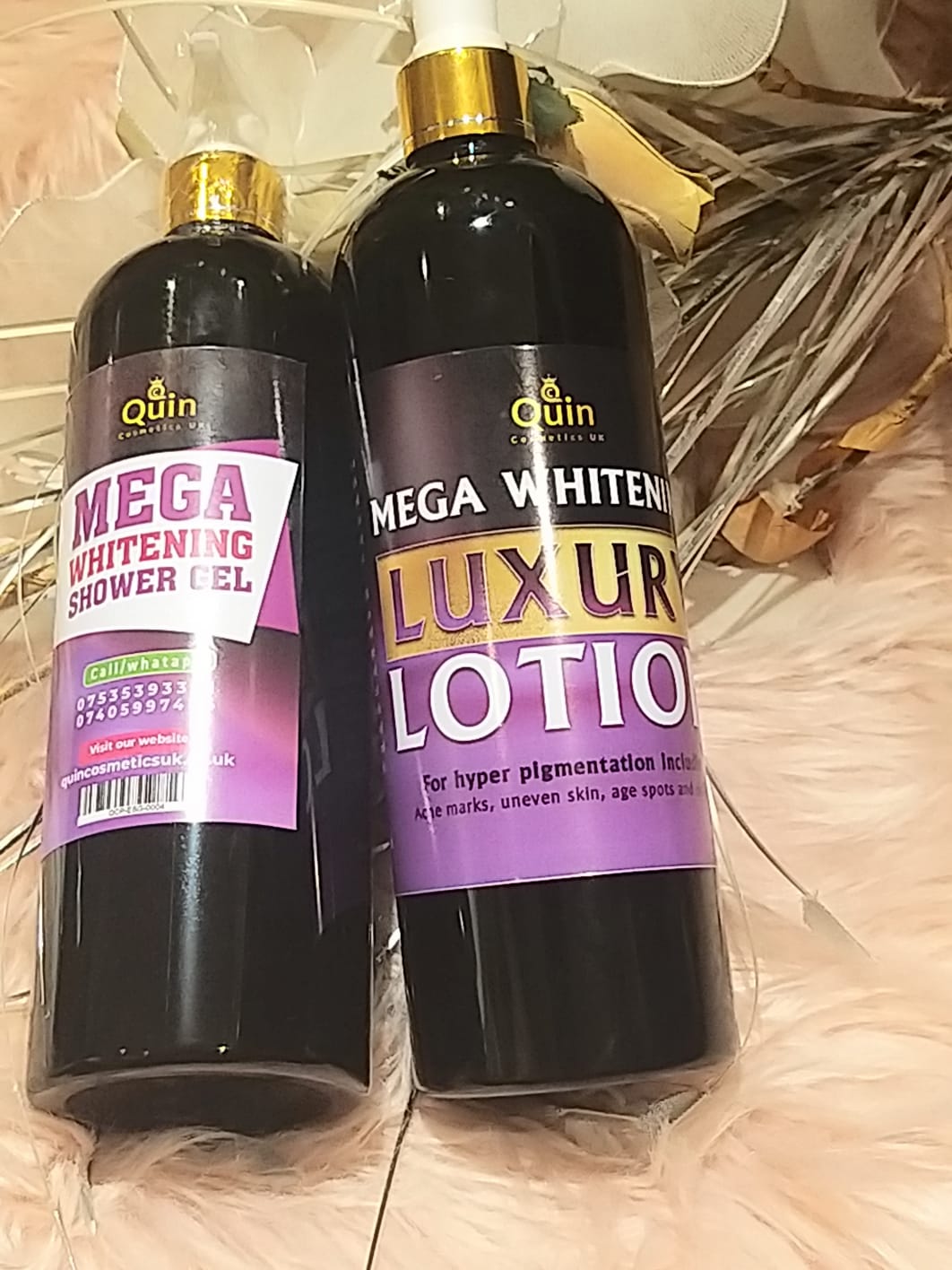 MEGA WHITENING LUXURY LOTION AND SHOWER SUPER STRONG 500ML Quincosmetics Official