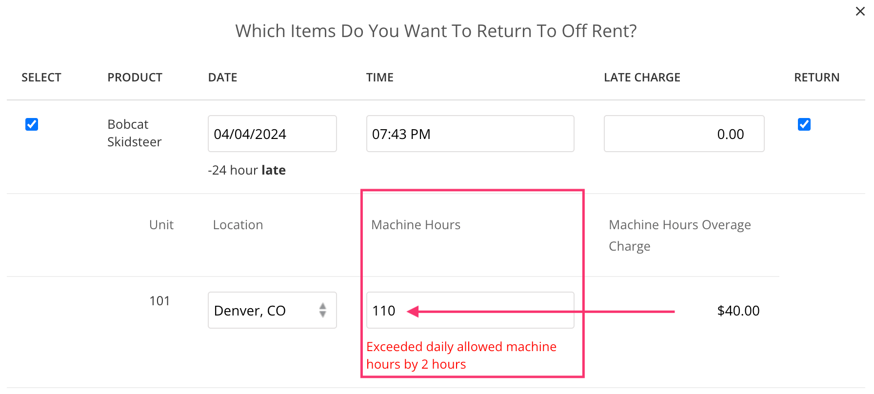 How to Set Up Overage Charges Based on Machine Hours Used Quipli
