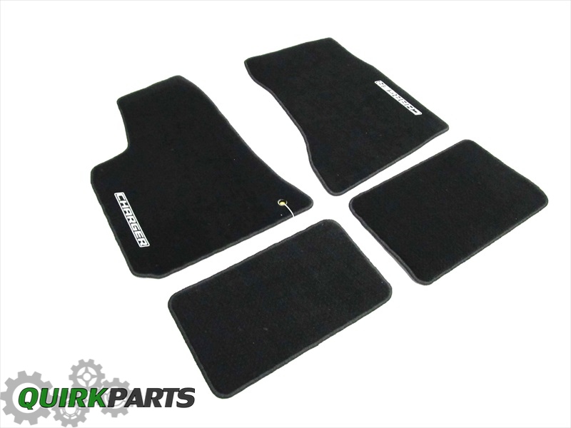 20062010 DODGE CHARGER CARPET FLOOR MATS WITH LOGO FRONT & REAR OEM