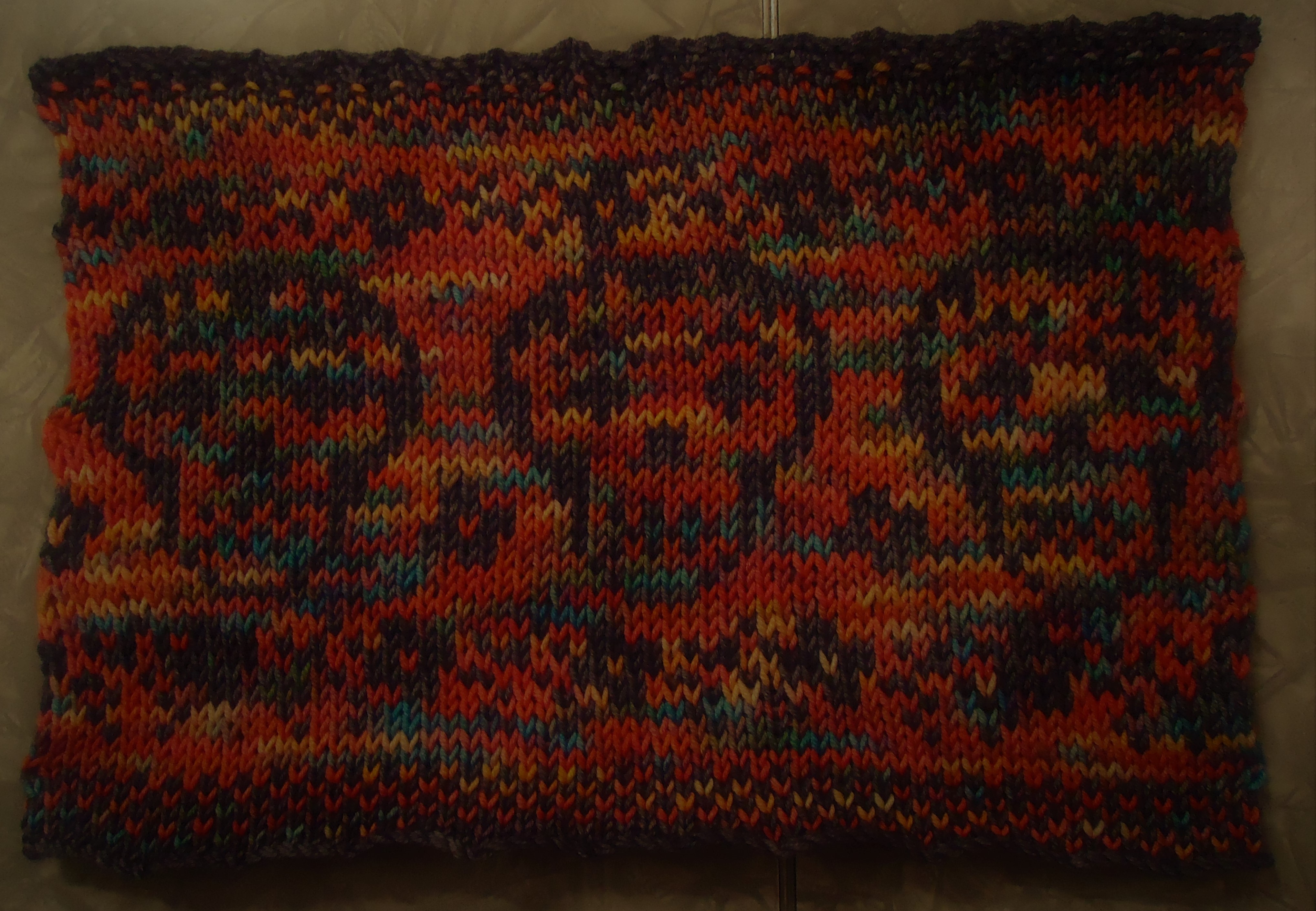 Crazy Backwards World Day of the Dead Cowl Quite A Yarn