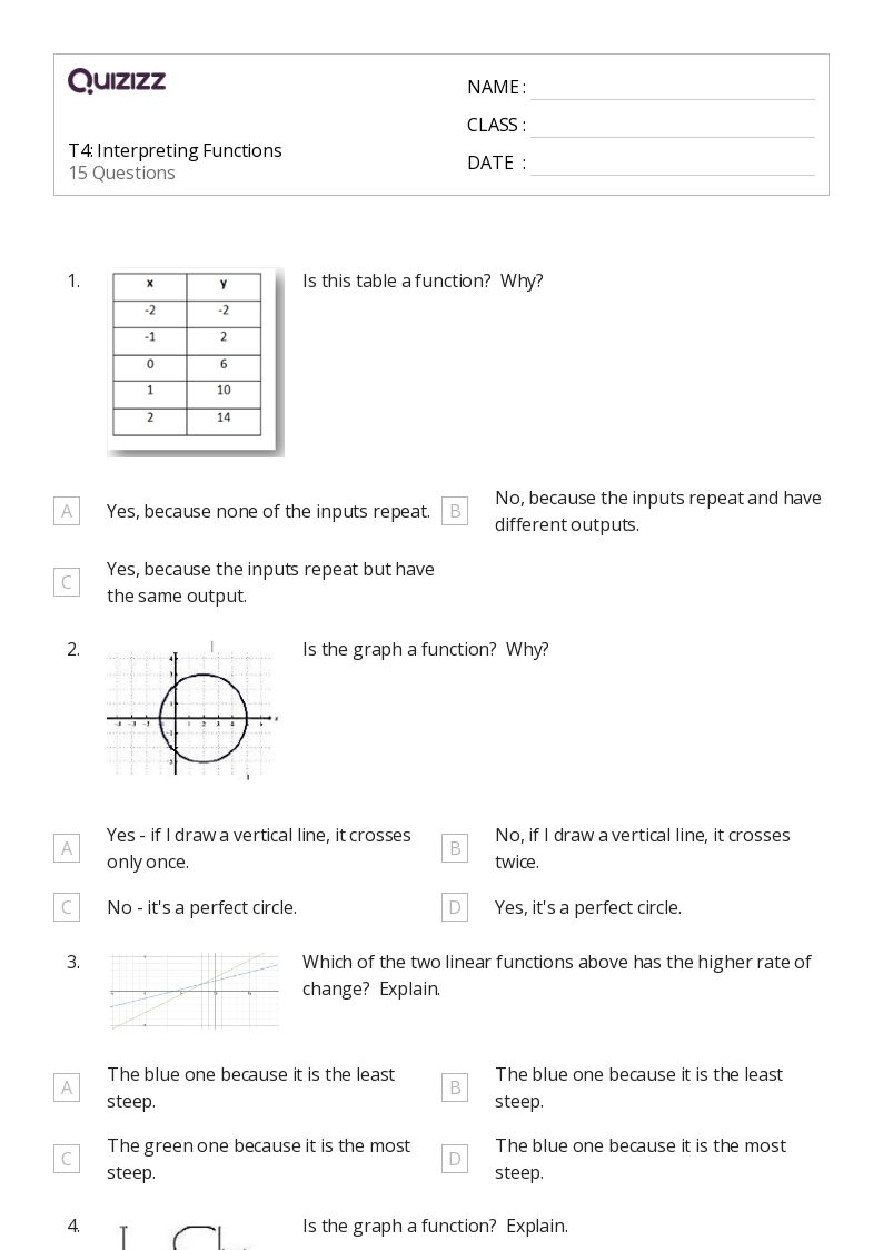 50+ Interpreting Graphs worksheets for 7th Grade on Quizizz Free & Printable