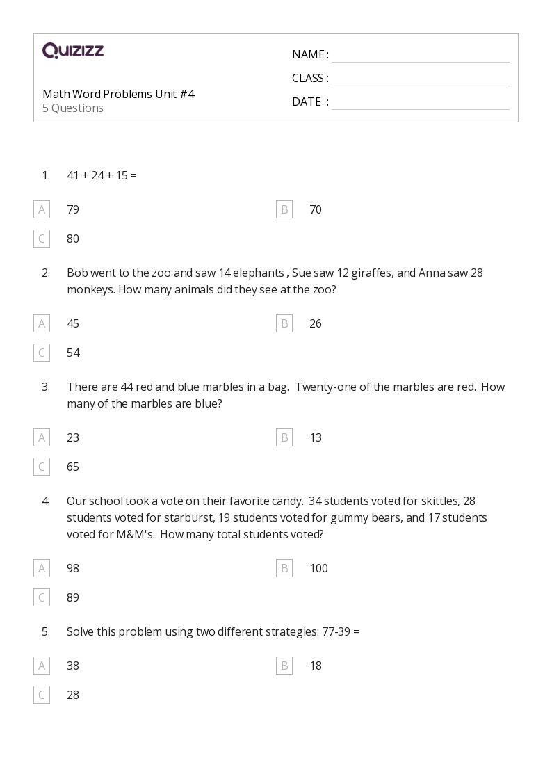 50+ Math Word Problems worksheets for Kindergarten on Quizizz Free & Printable