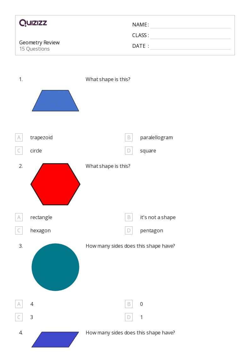 50+ Geometry worksheets on Quizizz Free & Printable