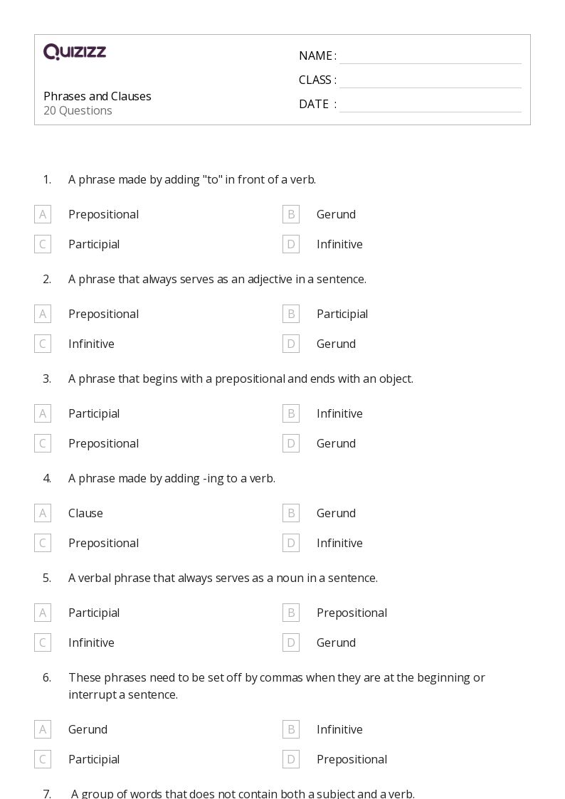 50+ Commas After an Introductory Phrase worksheets on Quizizz | Free
