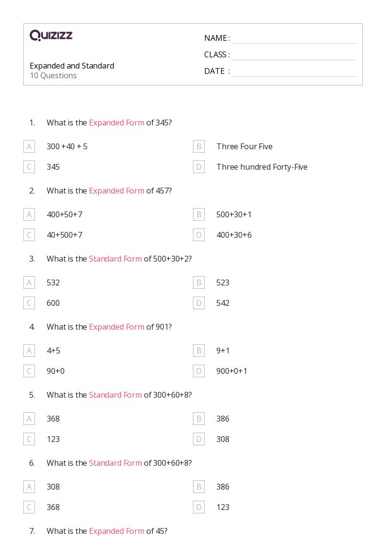 Expanded Algorithm Multiplication Worksheets Free Mat vrogue.co