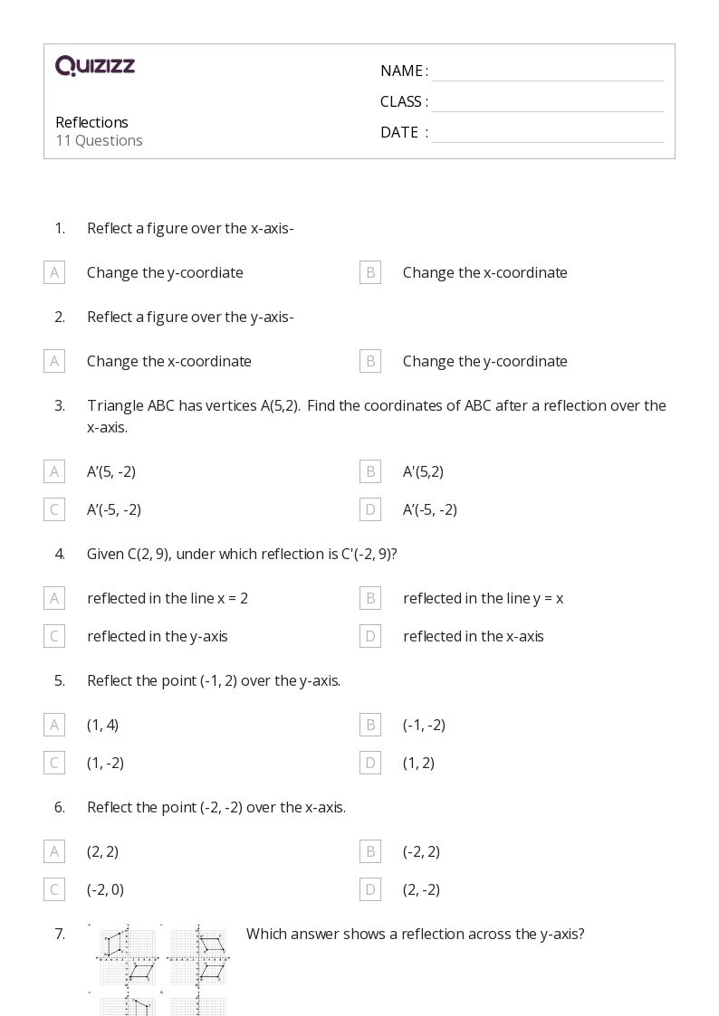 50+ Reflections worksheets for Kindergarten on Quizizz Free & Printable